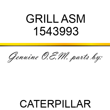 GRILL ASM 1543993