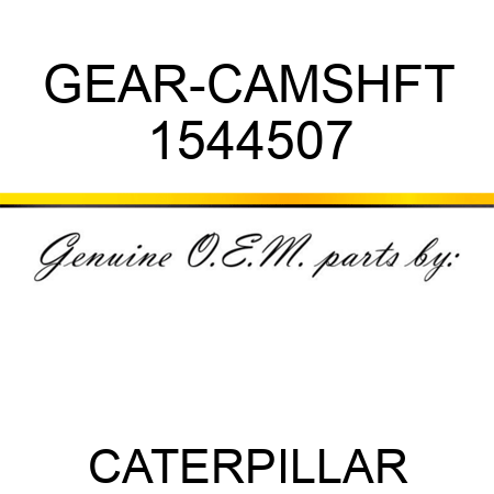 GEAR-CAMSHFT 1544507