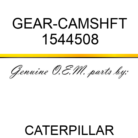 GEAR-CAMSHFT 1544508
