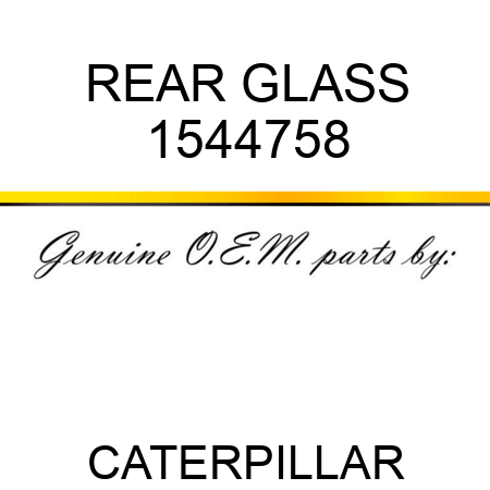REAR GLASS 1544758