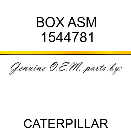 BOX ASM 1544781