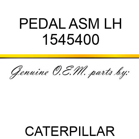 PEDAL ASM LH 1545400