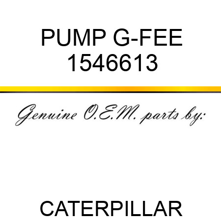 PUMP G-FEE 1546613