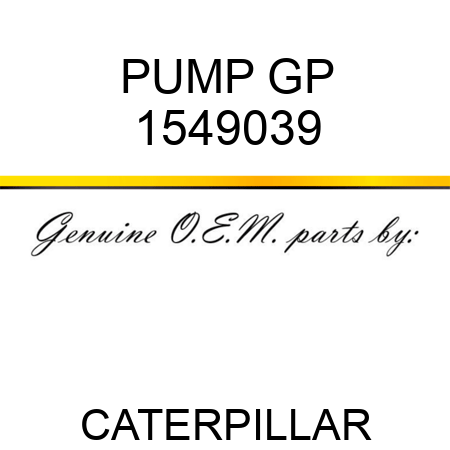 PUMP GP 1549039