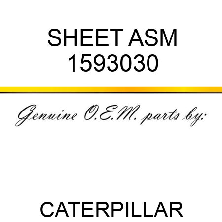 SHEET ASM 1593030