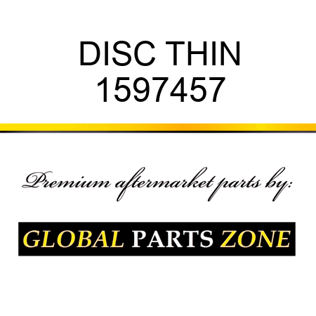 DISC THIN 1597457