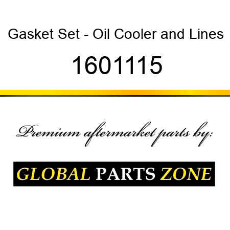 Gasket Set - Oil Cooler&Lines 1601115