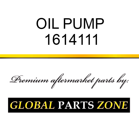 OIL PUMP 1614111