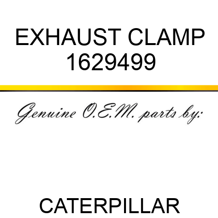 EXHAUST CLAMP 1629499