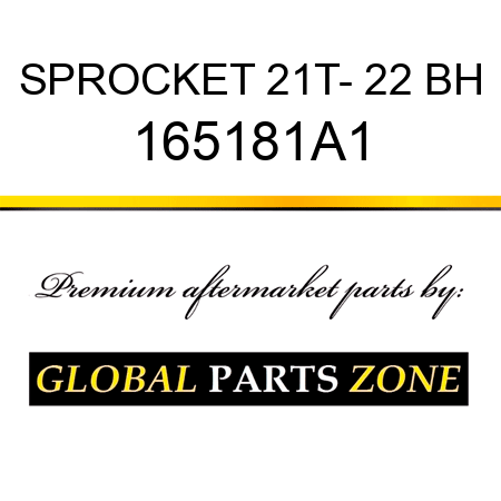 SPROCKET 21T- 22 BH 165181A1