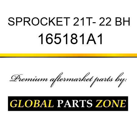 SPROCKET 21T- 22 BH 165181A1