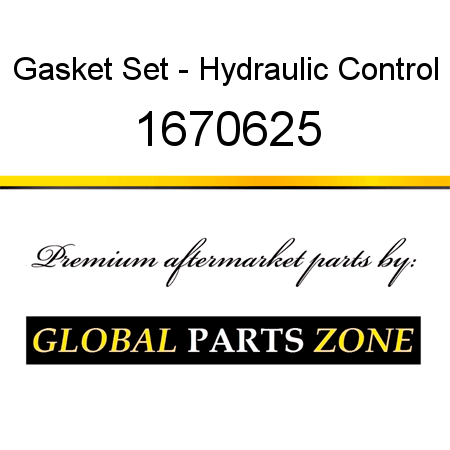 Gasket Set - Hydraulic Control 1670625
