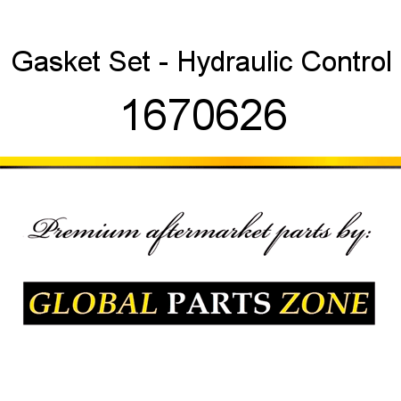 Gasket Set - Hydraulic Control 1670626