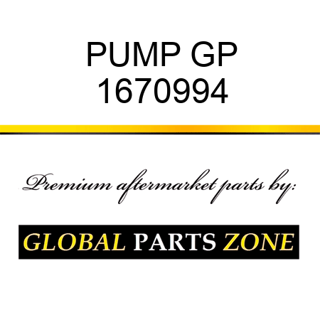 PUMP GP 1670994