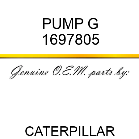 PUMP G 1697805