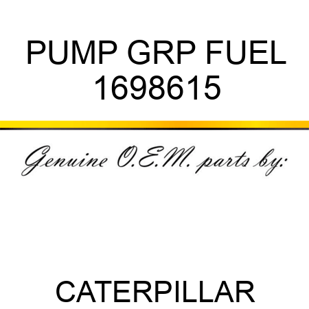 PUMP GRP FUEL 1698615