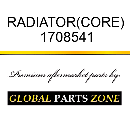 RADIATOR(CORE) 1708541