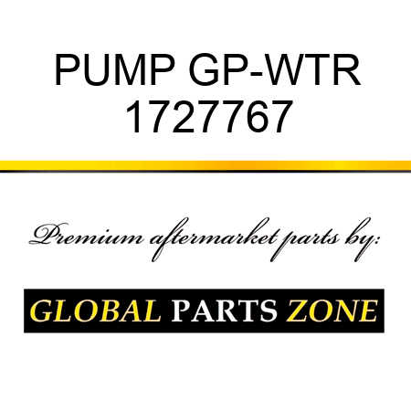 PUMP GP-WTR 1727767
