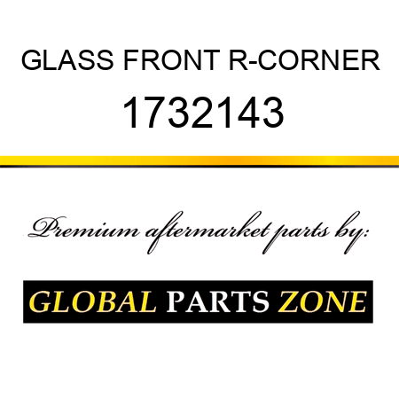 GLASS FRONT R-CORNER 1732143