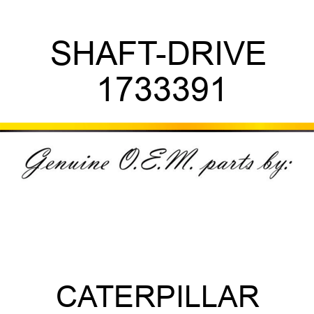 SHAFT-DRIVE 1733391