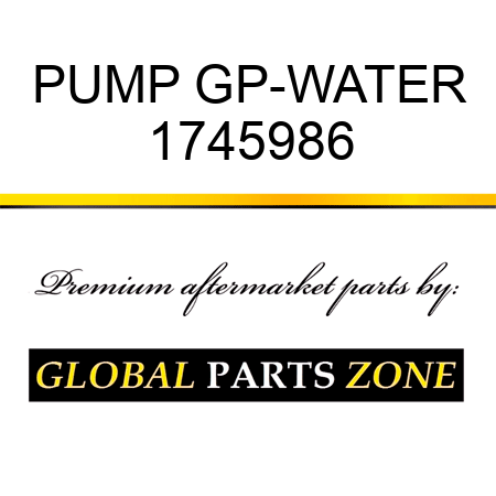 PUMP GP-WATER 1745986
