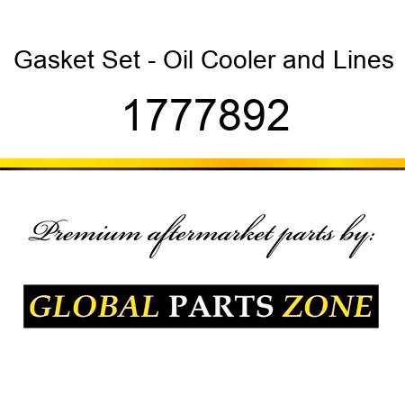 Gasket Set - Oil Cooler&Lines 1777892