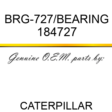 BRG-727/BEARING 184727