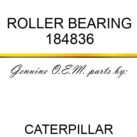 ROLLER BEARING 184836