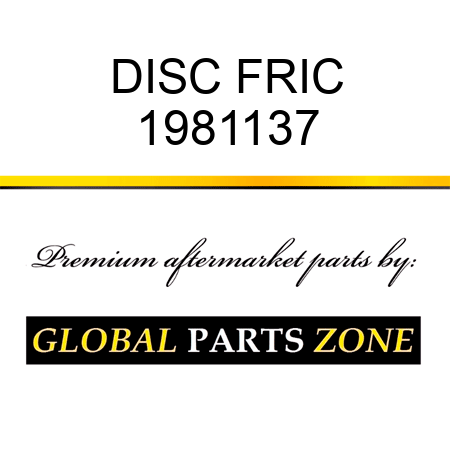 DISC FRIC 1981137