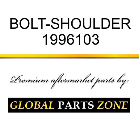 BOLT-SHOULDER 1996103