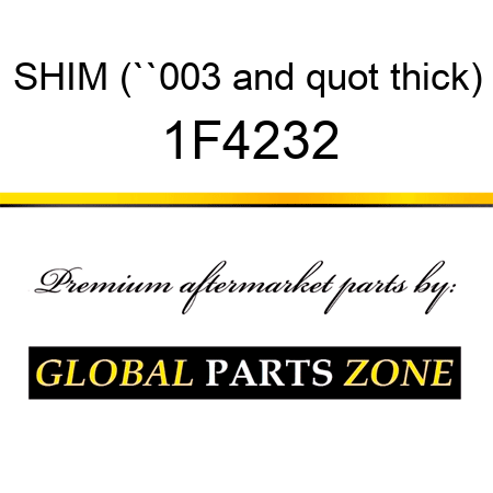SHIM (``003" thick) 1F4232