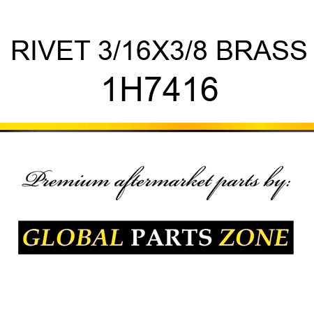 RIVET 3/16X3/8 BRASS 1H7416