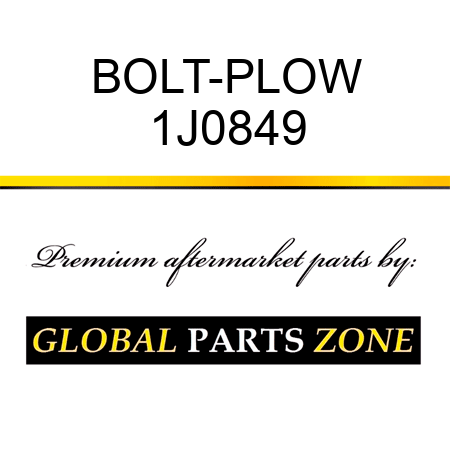 BOLT-PLOW 1J0849