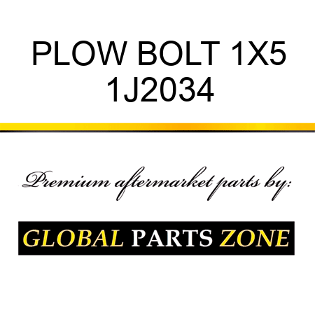 PLOW BOLT 1X5 1J2034