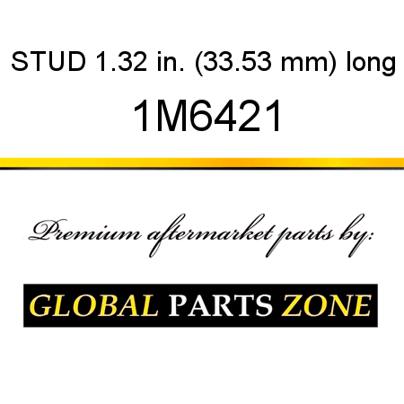 STUD 1.32 in. (33.53 mm) long 1M6421