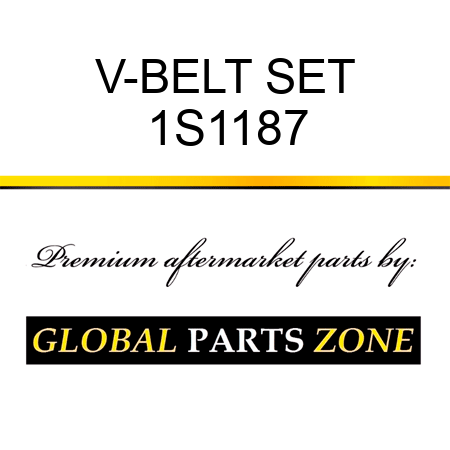 V-BELT SET 1S1187