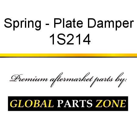 Spring - Plate Damper 1S214