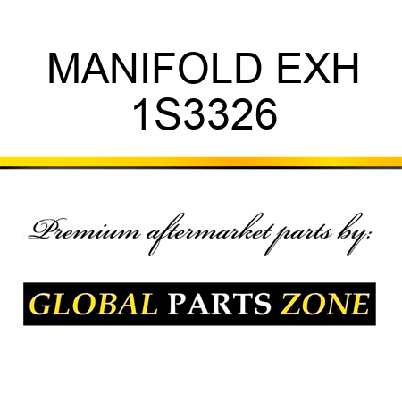 MANIFOLD EXH 1S3326