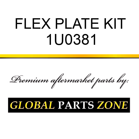 FLEX PLATE KIT 1U0381