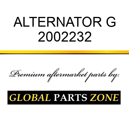 ALTERNATOR G 2002232