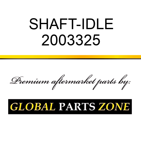 SHAFT-IDLE 2003325