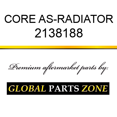 CORE AS-RADIATOR 2138188