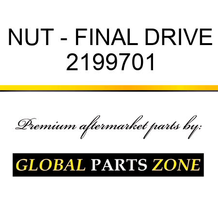 NUT - FINAL DRIVE 2199701