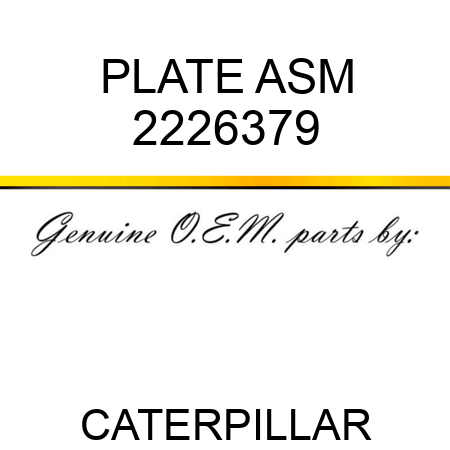 PLATE ASM 2226379