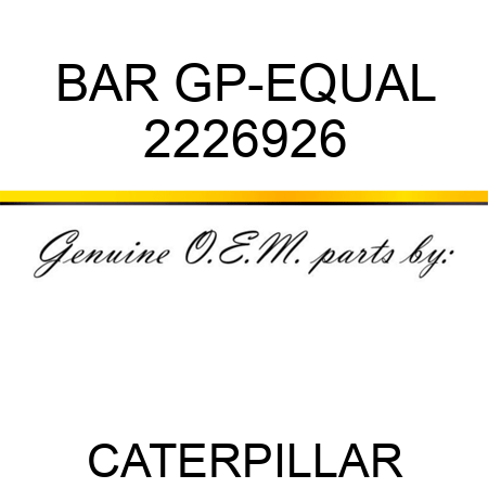 BAR GP-EQUAL 2226926