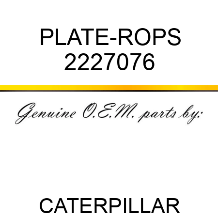 PLATE-ROPS 2227076