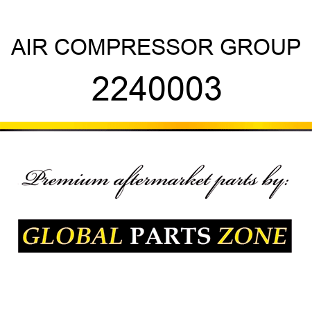 AIR COMPRESSOR GROUP 2240003
