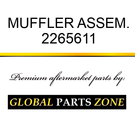 MUFFLER ASSEM. 2265611