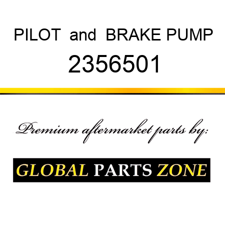 PILOT & BRAKE PUMP 2356501