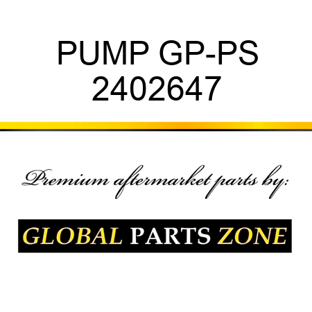 PUMP GP-PS 2402647